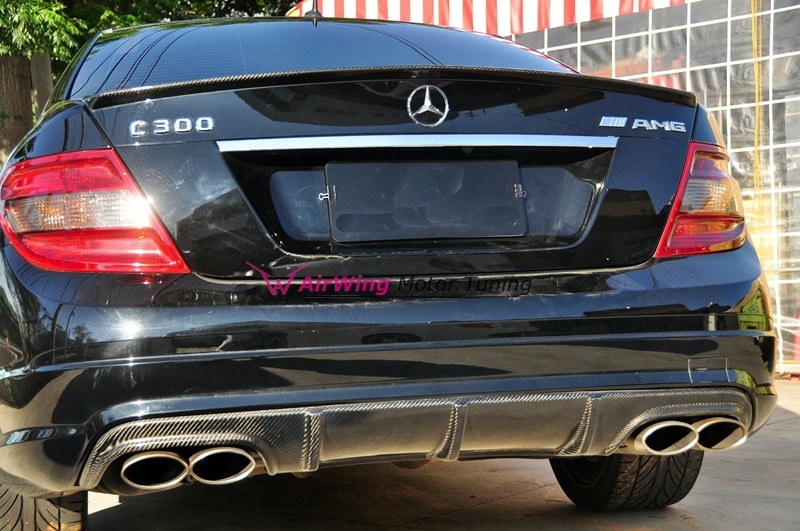 W204 - AMG style Carbon Trunk Spoiler 03